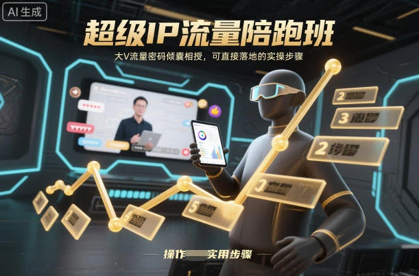 超级IP流量陪跑班，大V流量密码倾囊相授，可直接落地的实操步骤-BOSS 课程