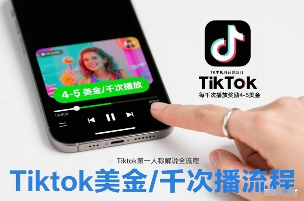 TK中视频计划项目,Tiktok第一人称解说流程,每干次播放奖励4-5美金 TK中视频计划项目,Tiktok第一人称解说流程,每干次播放奖励4-5美金