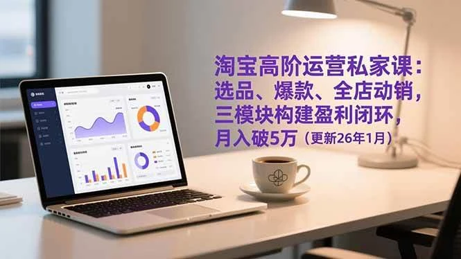 (17016期)淘宝高阶运营私家课:选品、爆款、全店动销,三模块构建盈利闭环,月入破5万(更新26年1月) (17016期)淘宝高阶运营私家课:选品、爆款、全店动销,三模块构建盈利闭环,月入破5万(更新26年1月)