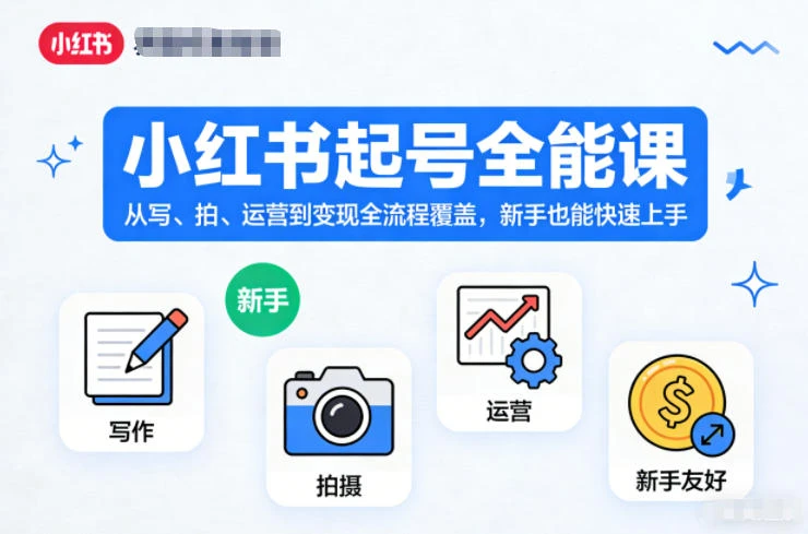 小红书起号全能课,从写、拍、运营到变现全流程覆盖,新手也能快速上手-BOSS 课程