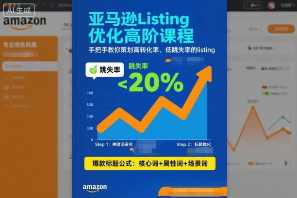 亚马逊Listing优化高阶课程，手把手教你策划高转化率、低跳失率的listing-BOSS 课程