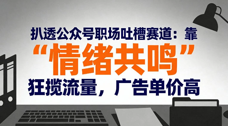 扒透公众号职场吐槽赛道:靠“情绪共鸣”狂揽流量,广告单价高-BOSS 课程