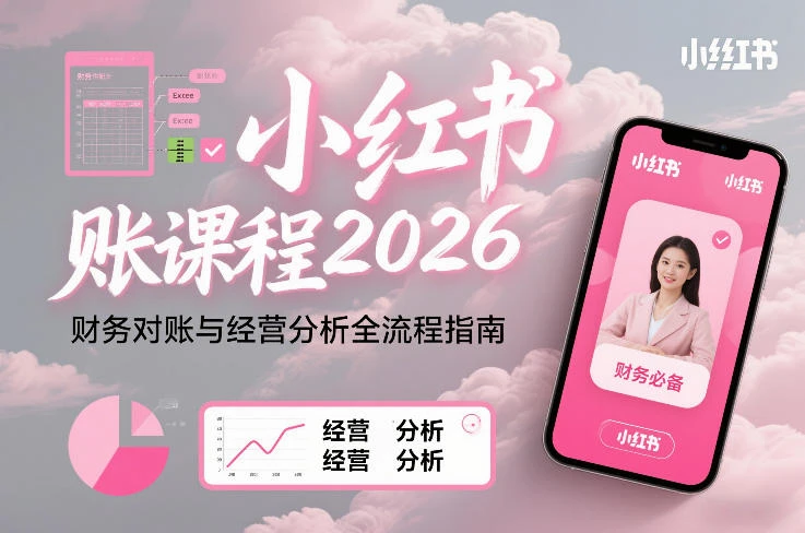 小红书对账课程2026,财务对账与经营分析全流程指南-BOSS 课程
