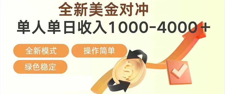 （17224期）日赚1700—4000+，全新美金对冲项目，合规稳定，创业优选，可放大。-BOSS 课程