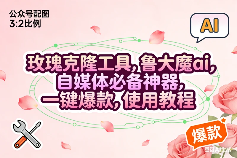 (16859期)玫瑰克隆,鲁大魔ai,自媒体必备神器,一键爆款工具,详细使用教程 (16859期)玫瑰克隆,鲁大魔ai,自媒体必备神器,一键爆款工具,详细使用教程