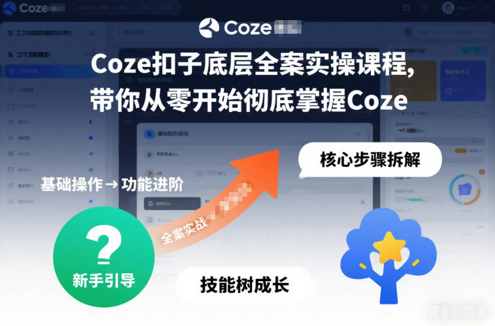 Coze扣子底层全案实操课程,带你从零开始彻底掌握Coze-BOSS 课程