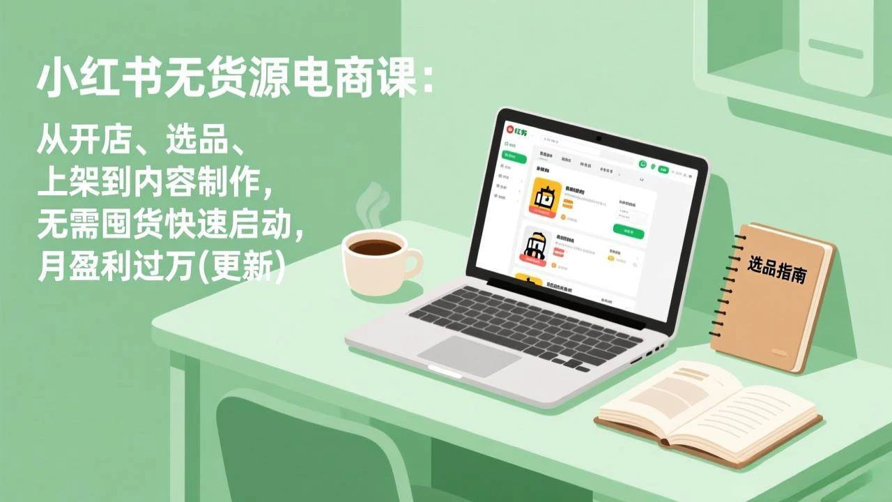(17150期)小红书无货源电商课:从开店、选品、上架到内容制作,无需囤货快速启动,月盈利过万(更新) (17150期)小红书无货源电商课:从开店、选品、上架到内容制作,无需囤货快速启动,月盈利过万(更新)