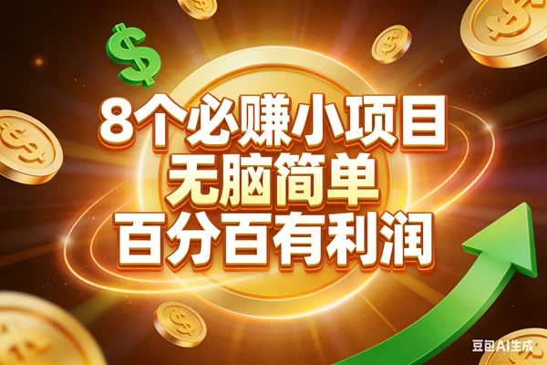 (17178期)10个必赚小项目,无脑简单,百分百有利润,副业首选,日入200+-BOSS 课程
