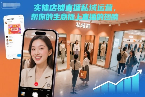 实体店铺直播私域运营,帮你的生意插上直播的翅膀-BOSS 课程