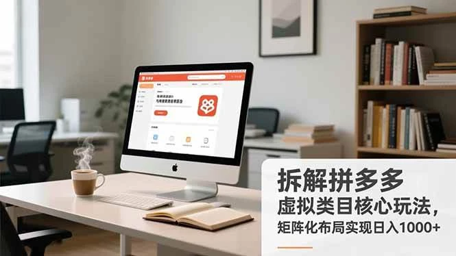 (16906期)拆解拼多多虚拟类目核心玩法,矩阵化布局实现日入1000+ (16906期)拆解拼多多虚拟类目核心玩法,矩阵化布局实现日入1000+