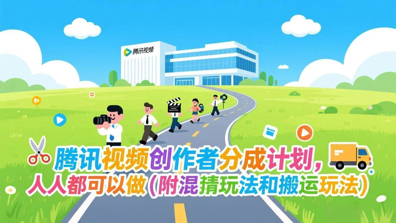 （17137期）腾讯视频创作者分成计划，人人都可以做（附混剪玩法和搬运玩法）-BOSS 课程