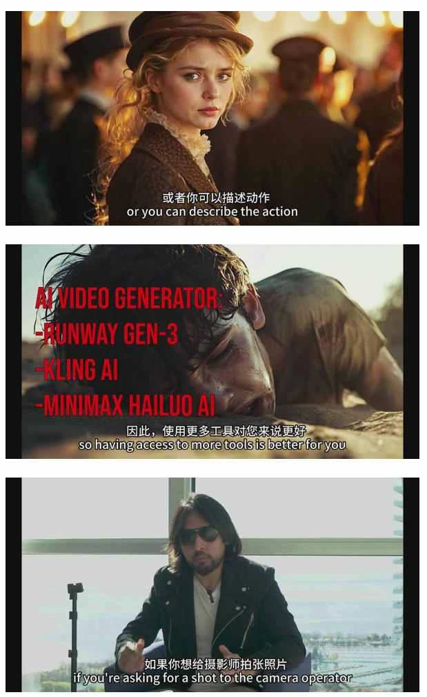 商业AI人工智能电影制作的艺术完整指南教程，从创意到成片，打造盈利级影视项目-BOSS 课程