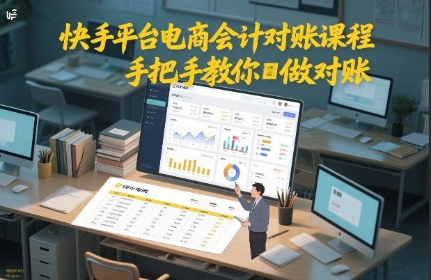 快手平台电商会计对账课程，手把手教你做对账-BOSS 课程