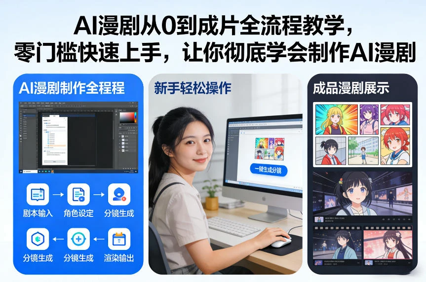 AI漫剧从0到成片全流程教学,零门槛快速上手,让你彻底学会制作AI漫剧【保姆级教程】-BOSS 课程