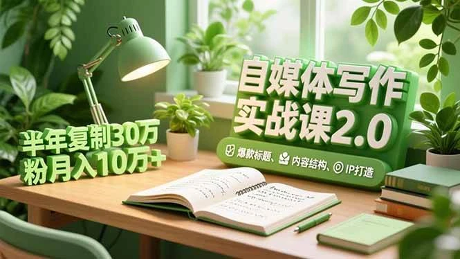 (16734期)自媒体写作实战课2.0,爆款标题、内容结构、IP打造,半年复制30万粉月入10万+-BOSS 课程