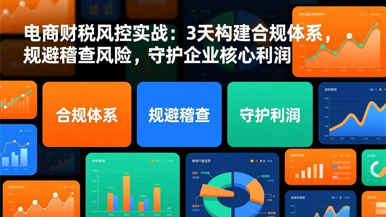 (17197期)电商财税风控实战:3天构建合规体系,规避稽查风险,守护企业核心利润-BOSS 课程