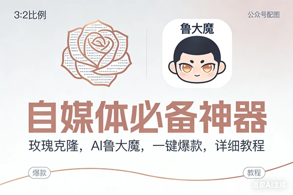 （17170期）玫瑰克隆神器，ai鲁大魔，自媒体必备工具，一键爆款神器，详细教程。
