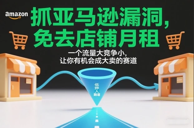 抓亚马逊漏洞，免去店铺月租，一个流量大竞争小，让你有机会成大卖的赛道-BOSS 课程